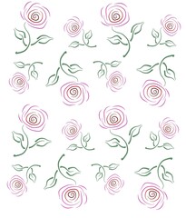 3D image. Texture, imitation of a flower