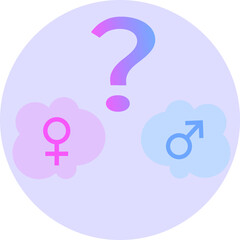 Vector illustration for gender reveal party boy or girl, pregnancy, children, baby
