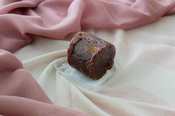 Gula Aren or Gula Jawa or sugar palm. Traditional Sugar from indonesia. Made from nira, which is a liquid extracted from tree flowers from the palma family, such as coconuts, palm, and guide.