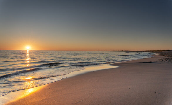 sunset at the beach