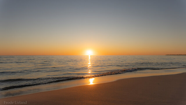 sunset at the beach