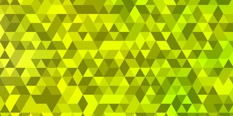 Fototapeta na wymiar Light Green, Yellow vector background with polygonal style.