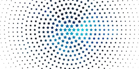 Light BLUE vector template with neon stars. Modern geometric abstract illustration with stars. Theme for cell phones.