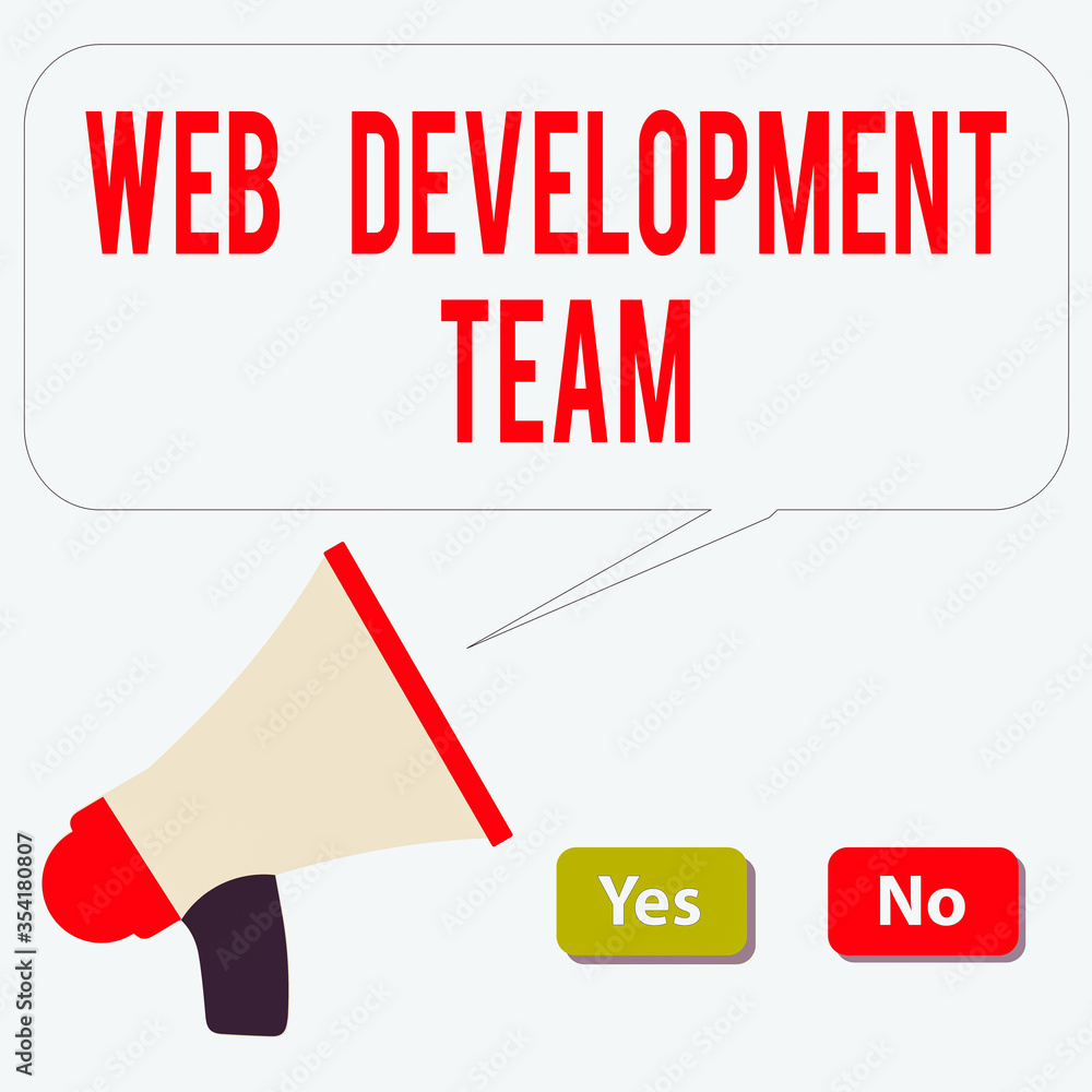 Poster word writing text web development team. business photo showcasing in control of all the processes th