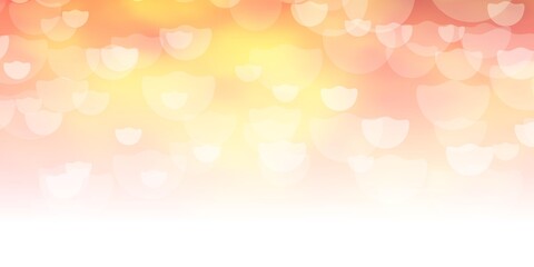 Dark Orange vector template with circles. Abstract illustration with colorful spots in nature style. Pattern for booklets, leaflets.