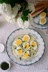 GERMAN EGGS IN MUSTARD SAUCE..style rustic.