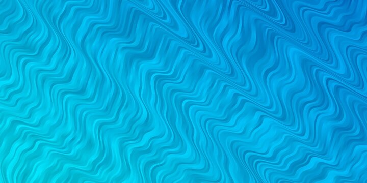 Light BLUE vector texture with circular arc. Colorful illustration in circular style with lines. Design for your business promotion.