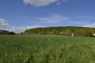 Fototapeta premium Landschaft und Ausblick in Bergkirchen
