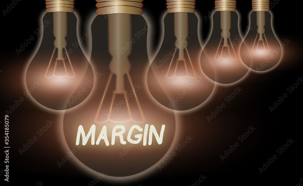 Poster handwriting text margin. conceptual photo extra amount of something that can be used anytime when ne