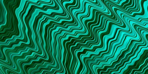 Fototapeta premium Light Green vector background with curved lines. Gradient illustration in simple style with bows. Pattern for ads, commercials.