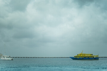 Obraz premium Cozumel Port view, Mexican Island on the Caribbean