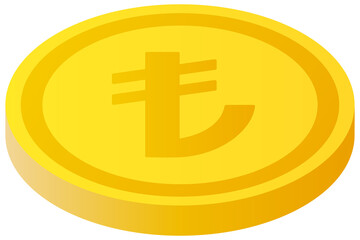 Turkish lira coin
