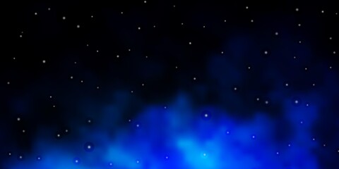 Dark BLUE vector pattern with abstract stars. Blur decorative design in simple style with stars. Pattern for wrapping gifts.