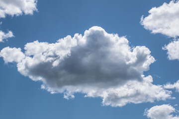 Sky With Clouds. Blue sky with white cloud closeup