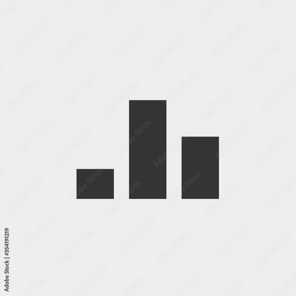 Poster graph icon vector illustration for website and graphic design