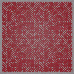 Fragment of multicolored fabric for decoration. The texture of carpet for use in graphic and architectural project. Pattern of fabric for background. 3D illustration.