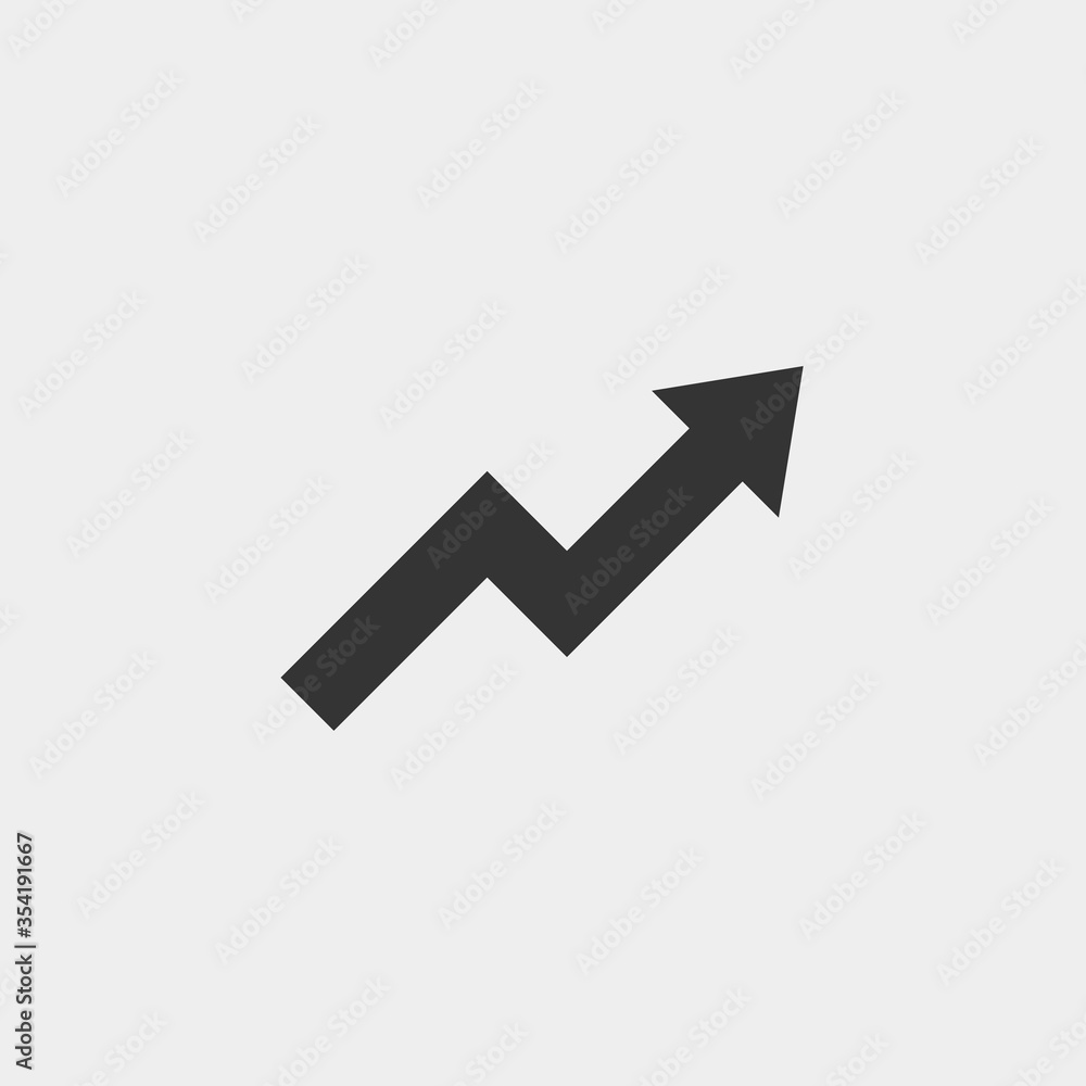 Poster graph icon vector illustration for website and graphic design