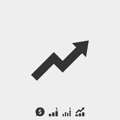 graph icon vector illustration for website and graphic design