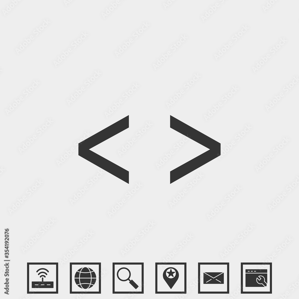 Aufkleber programming icon vector illustration for website and graphic design