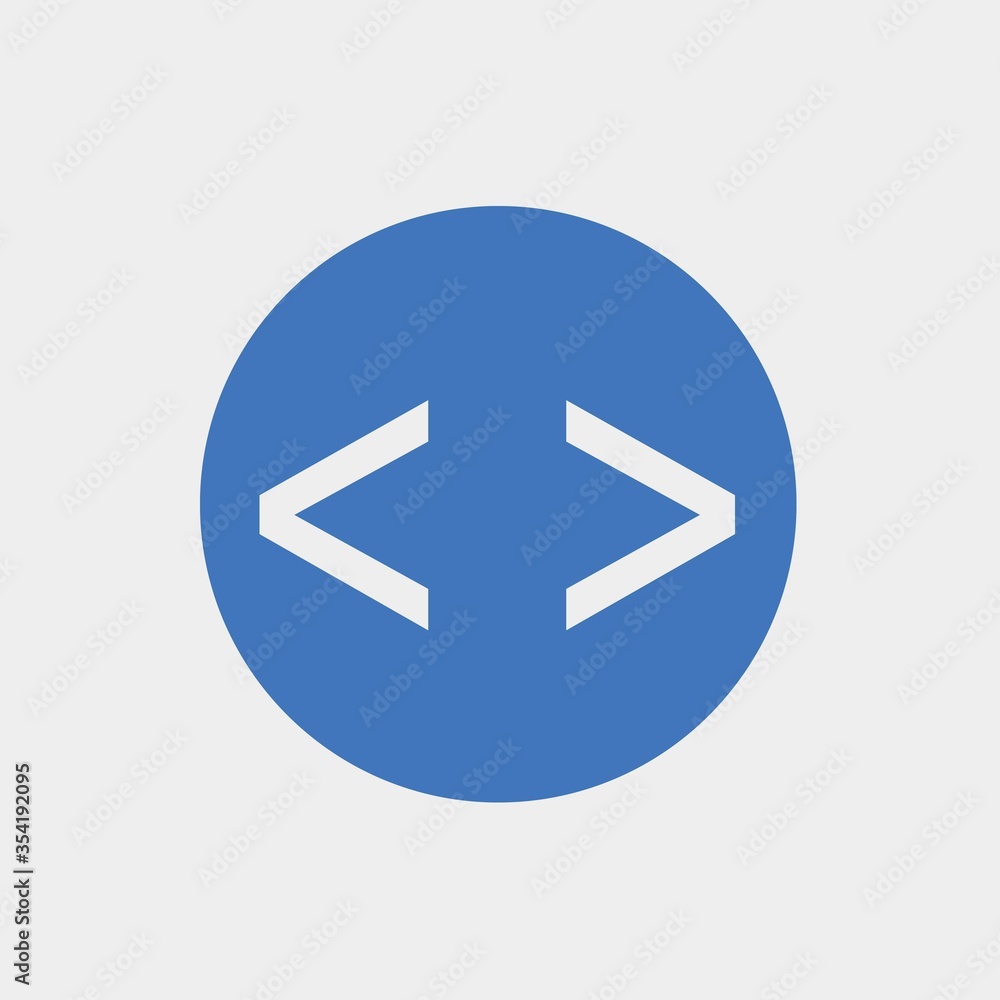 Aufkleber programming icon vector illustration for website and graphic design