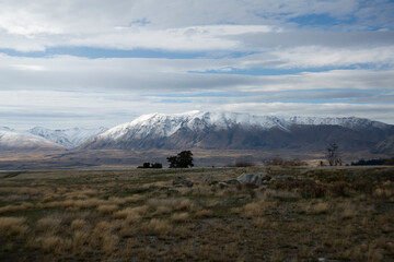 Lake Tekapo shore landscape scene