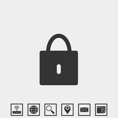 security lockpad icon vector illustration for website and graphic design