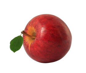 Red apples isolated on a white background