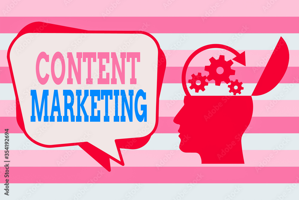 Poster text sign showing content marketing. business photo showcasing involves the creation and sharing of 