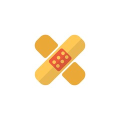 band aid plaster icon vector illustration for website and graphic design