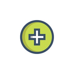 medical sign icon vector illustration for website and graphic design