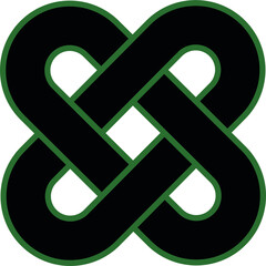 Celtic knot symbol eternal life infinity vector 