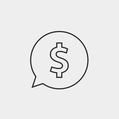 business talk icon vector illustration for website and graphic design