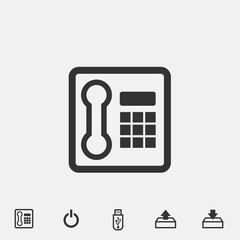 telephone icon vector illustration for website and graphic design