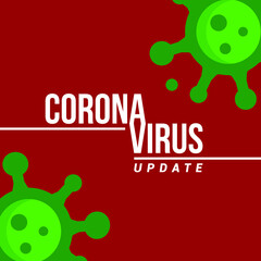 Coronavirus 2019-nCoV. Corona virus poster vector illustration COVID-19