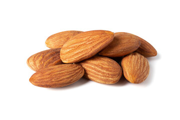 almond close up isolated on the white background
