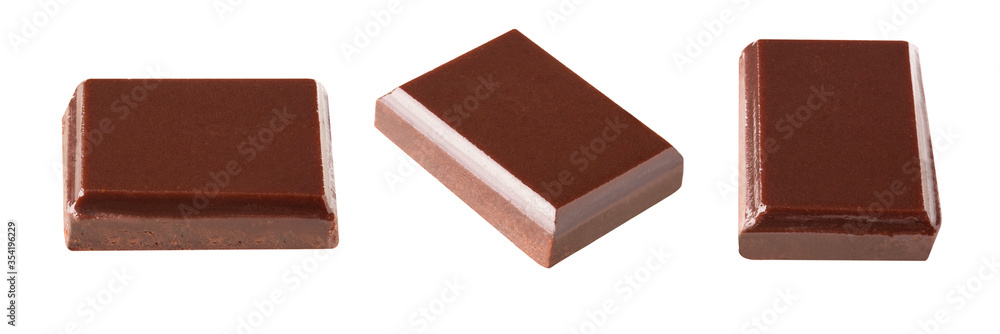 Sticker chocolate bar set isolated white background collection .Clipping path.