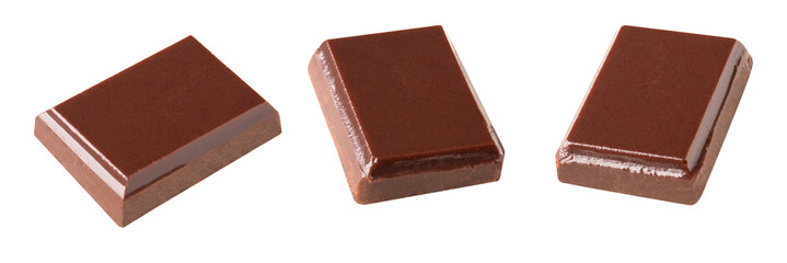 chocolate bar set isolated white background collection .Clipping path.