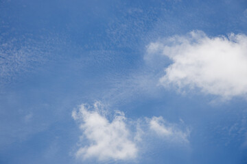 blue sky with white clouds