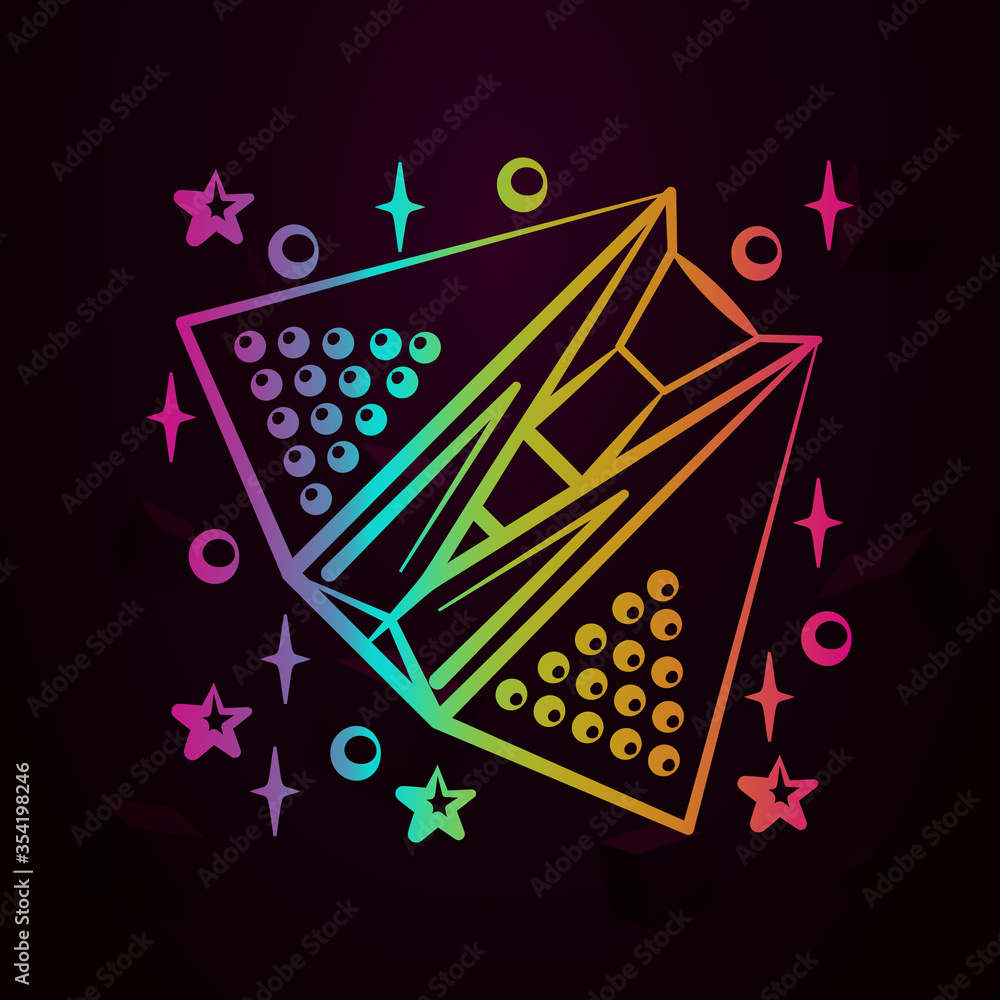 Aufkleber spaceship nolan icon simple thin line, outline vector of space icons for ui and ux, website or mobil