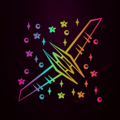 Spaceship nolan icon Simple thin line, outline vector of space icons for ui and ux, website or mobile application