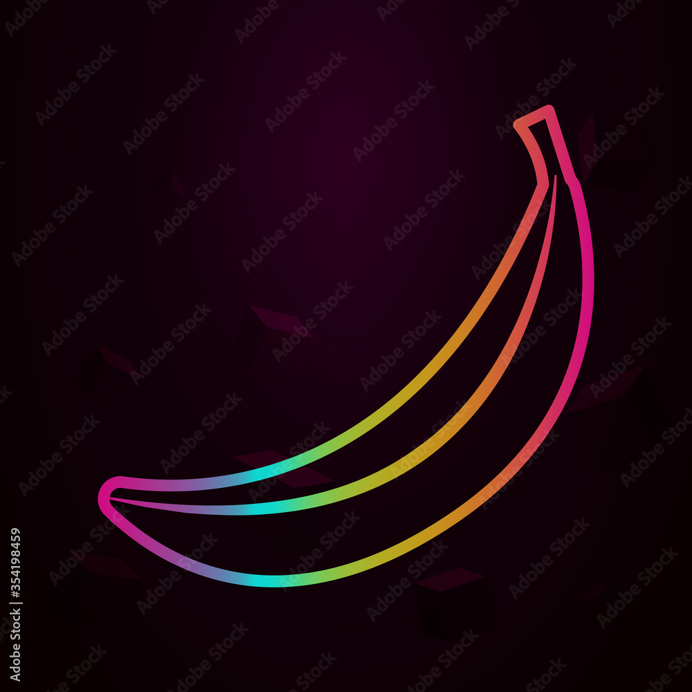 Aufkleber banana outline nolan icon simple thin line, outline vector of fruit icons for ui and ux, website or 