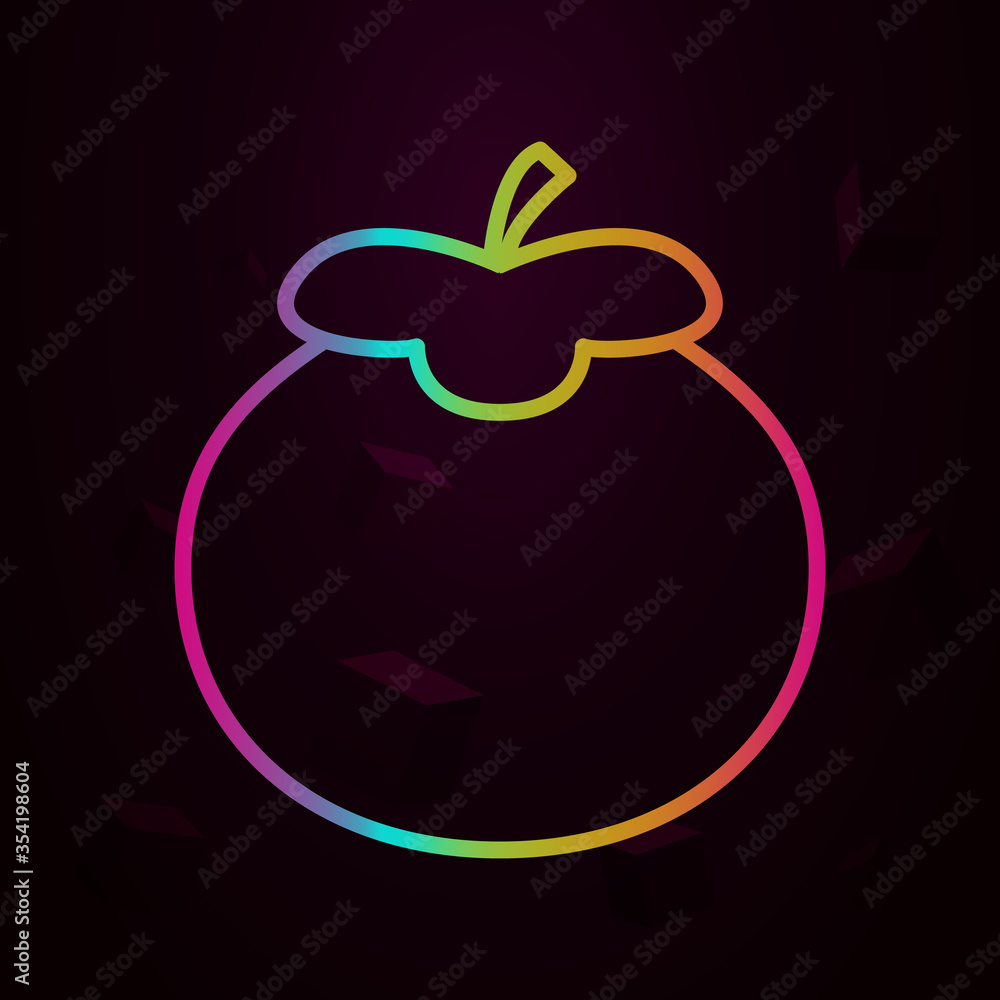 Aufkleber tomato outline nolan icon simple thin line, outline vector of fruit icons for ui and ux, website or 