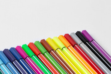 Obraz premium Color pen on white background