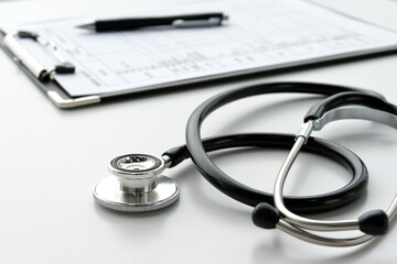 無人のドクターのデスク