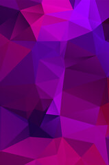 Purple vivid polygonal abstract background