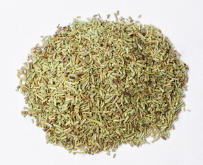 Dried Rosemary on white background