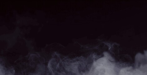 smoke on black background