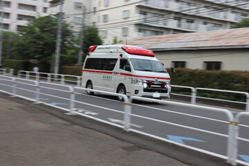 ambulance car on the road © Sumire