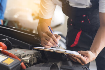 Auto check car service Mechanic checklist engine maintenance repair