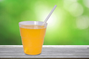 orange juice in a glass